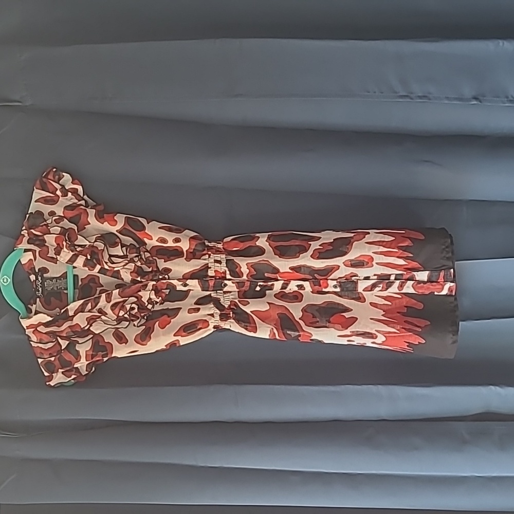 Medium print over dress